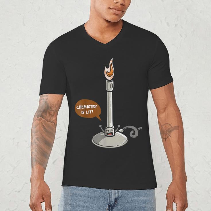 Chemistry Burner Science Lover Biology Chemistry Teacher Men's V-Neck T-Shirt, novelty gifts, funny gifts