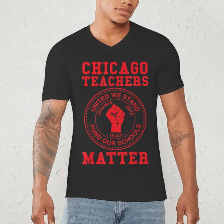 Chicago Teachers Matter Support Union Education Red For Ed Men's V-Neck T-Shirt, novelty gifts, funny gifts Chicago Teachers Matter Support Union Education Red For Ed Men's V-Neck T-Shirt, novelty gifts, funny gifts