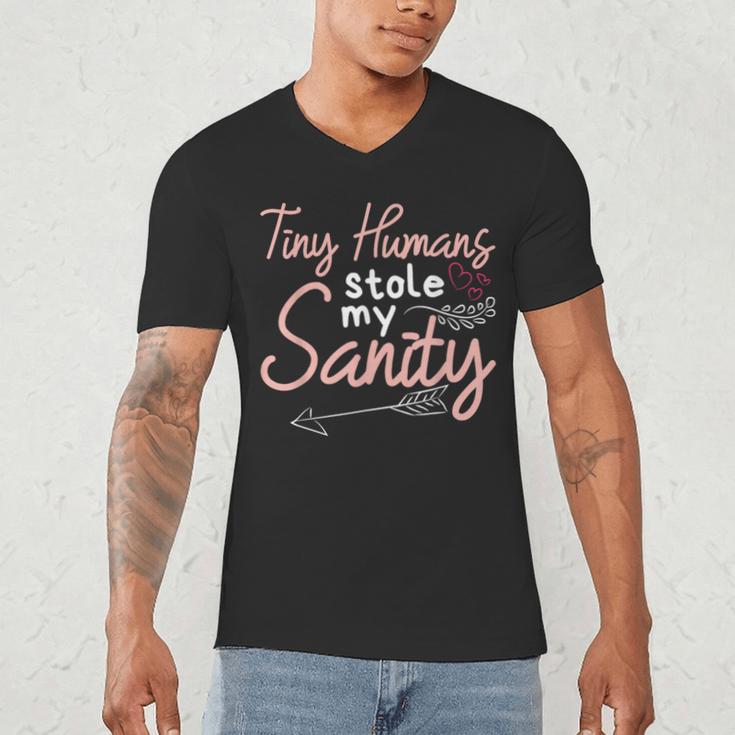 Childcare Provider Daycare Teacher Stole My Sanity Men's V-Neck T-Shirt, novelty gifts, funny gifts