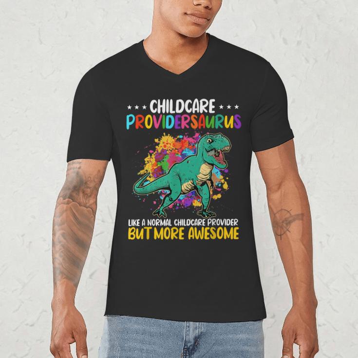 Childcare Providersaurus Daycare Teachers Men's V-Neck T-Shirt, novelty gifts, funny gifts