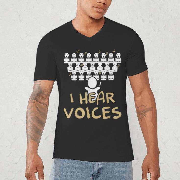 Choir Teacher Shirt I Hear Voices Chorister Tee Men's V-Neck T-Shirt, novelty gifts, funny gifts