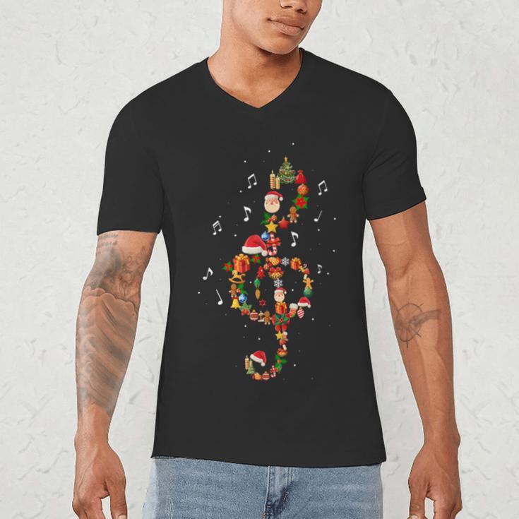 Christmas Musical Note Music Lover Teacher Sing Carols Jesus Men's V-Neck T-Shirt, novelty gifts, funny gifts Christmas Musical Note Music Lover Teacher Sing Carols Jesus Men's V-Neck T-Shirt, novelty gifts, funny gifts