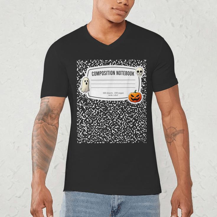 Composition Notebook Costume Adult Halloween For Teachers Men's V-Neck T-Shirt, novelty gifts, funny gifts Composition Notebook Costume Adult Halloween For Teachers Men's V-Neck T-Shirt, novelty gifts, funny gifts