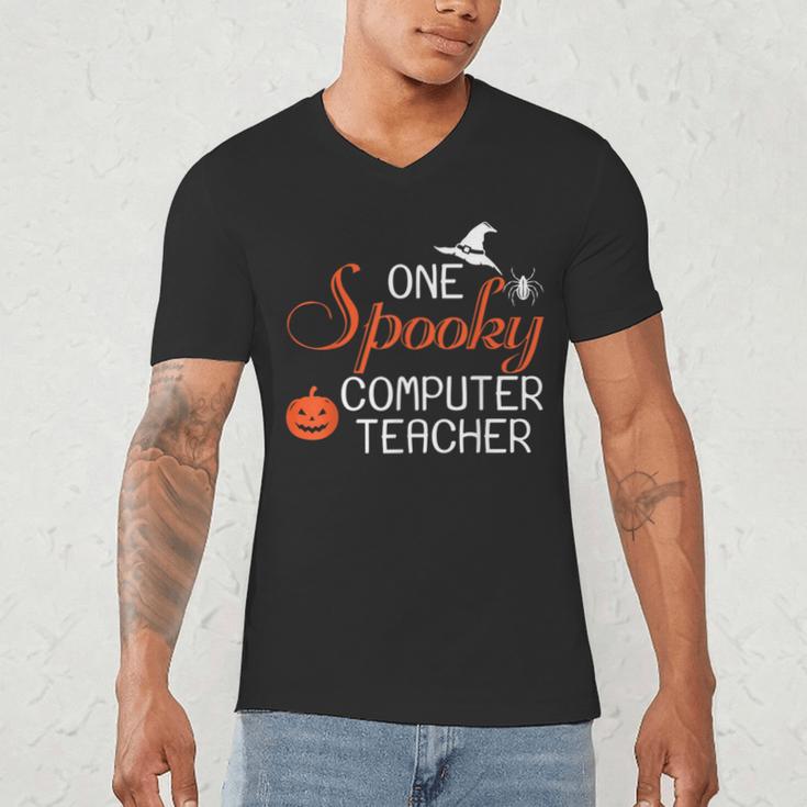 Computer Teacher Halloween Spooky Men Women Kids Men's V-Neck T-Shirt, novelty gifts, funny gifts Computer Teacher Halloween Spooky Men Women Kids Men's V-Neck T-Shirt, novelty gifts, funny gifts