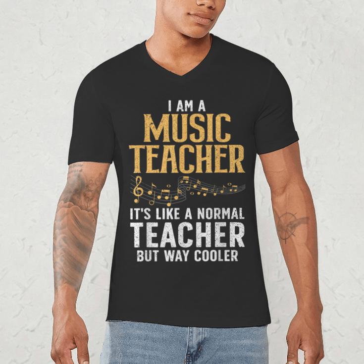 Cool Music Teacher Art For Men Women School Orchestra Coach Men's V-Neck T-Shirt, novelty gifts, funny gifts