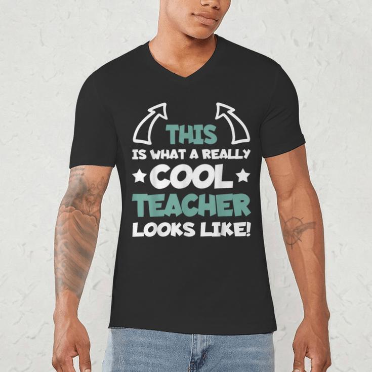 Cool Teacher Saying Teaching Student Men Women Men's V-Neck T-Shirt, novelty gifts, funny gifts Cool Teacher Saying Teaching Student Men Women Men's V-Neck T-Shirt, novelty gifts, funny gifts