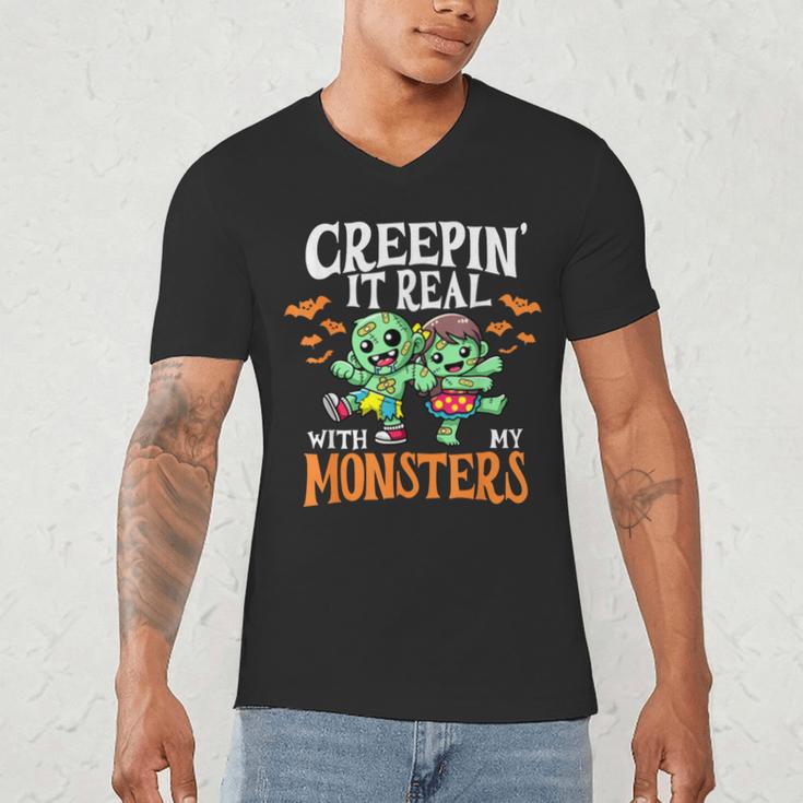 Creepin It Real Monster School Teacher Principal Halloween Men's V-Neck T-Shirt, novelty gifts, funny gifts Creepin It Real Monster School Teacher Principal Halloween Men's V-Neck T-Shirt, novelty gifts, funny gifts