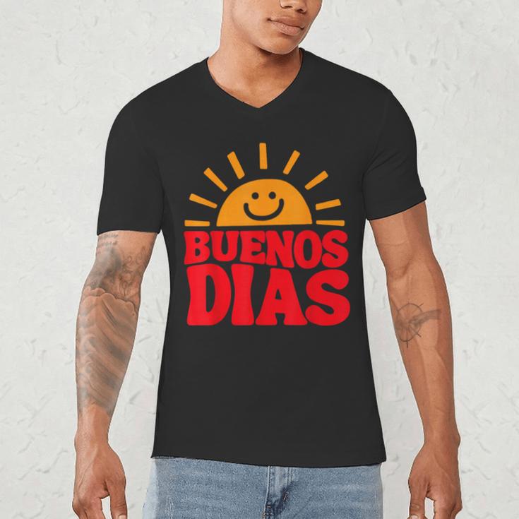 Cute Bilingual Spanish Teacher Buenos Dias Sunshine Men's V-Neck T-Shirt, novelty gifts, funny gifts Cute Bilingual Spanish Teacher Buenos Dias Sunshine Men's V-Neck T-Shirt, novelty gifts, funny gifts