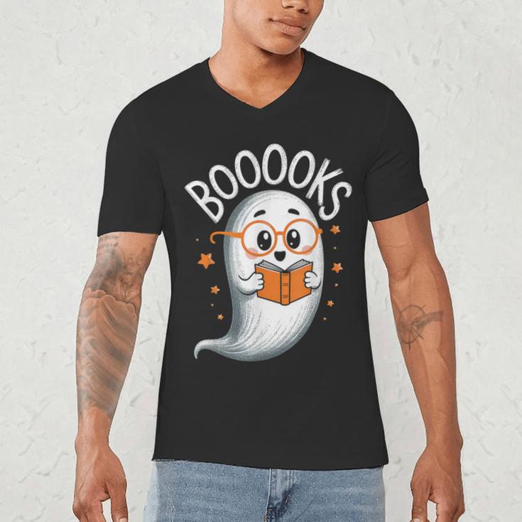 Cute Ghost Book Reading Halloween Teacher Men's V-Neck T-Shirt, novelty gifts, funny gifts Cute Ghost Book Reading Halloween Teacher Men's V-Neck T-Shirt, novelty gifts, funny gifts