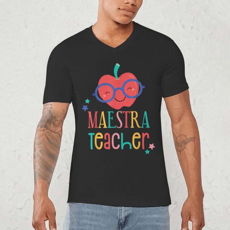 Cute Maestra Teacher Men's V-Neck T-Shirt, novelty gifts, funny gifts Cute Maestra Teacher Men's V-Neck T-Shirt, novelty gifts, funny gifts