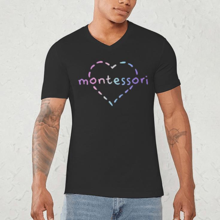 Cute Montessori For Teachers Kids & Moms Men's V-Neck T-Shirt, novelty gifts, funny gifts Cute Montessori For Teachers Kids & Moms Men's V-Neck T-Shirt, novelty gifts, funny gifts