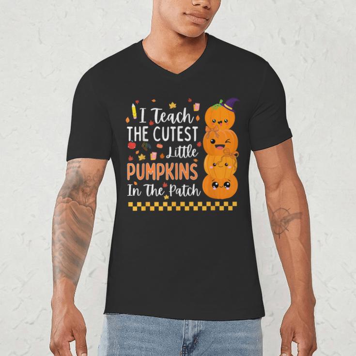 Cute Teacher Halloween For Women Men Teacher Pumpkin Men's V-Neck T-Shirt, novelty gifts, funny gifts Cute Teacher Halloween For Women Men Teacher Pumpkin Men's V-Neck T-Shirt, novelty gifts, funny gifts