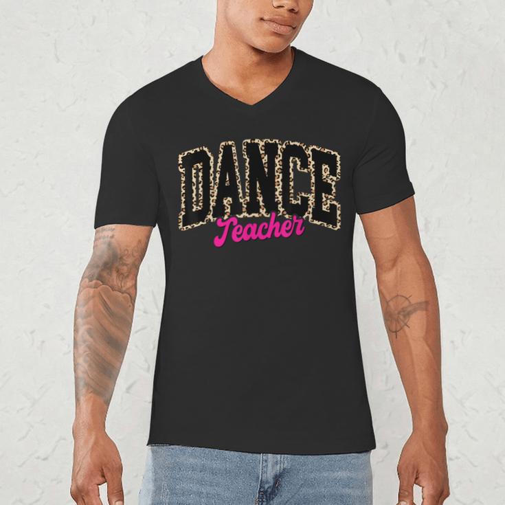 Dance Teacher Leopard Dancing Life Girls Women Dancer Men's V-Neck T-Shirt, novelty gifts, funny gifts Dance Teacher Leopard Dancing Life Girls Women Dancer Men's V-Neck T-Shirt, novelty gifts, funny gifts