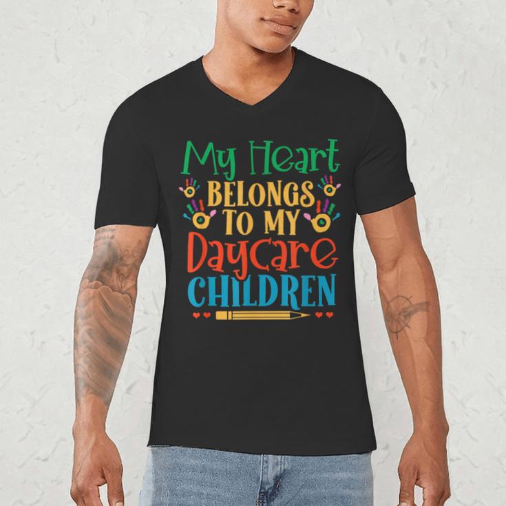Daycare Children Childcare Provider Teacher PreK Nursery Men's V-Neck T-Shirt, novelty gifts, funny gifts