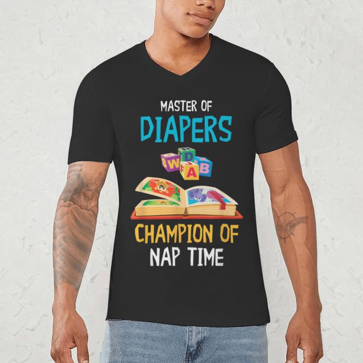 Daycare Provider Master Of Diapers Childcare Teacher Men's V-Neck T-Shirt, novelty gifts, funny gifts Daycare Provider Master Of Diapers Childcare Teacher Men's V-Neck T-Shirt, novelty gifts, funny gifts