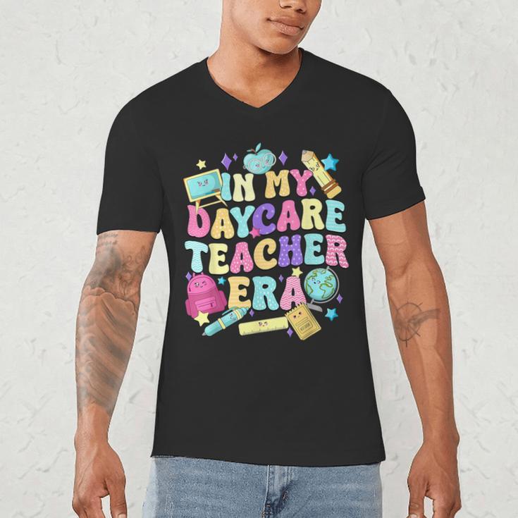 In My Daycare Teacher Era Daycare Provider Kids Men's V-Neck T-Shirt, novelty gifts, funny gifts