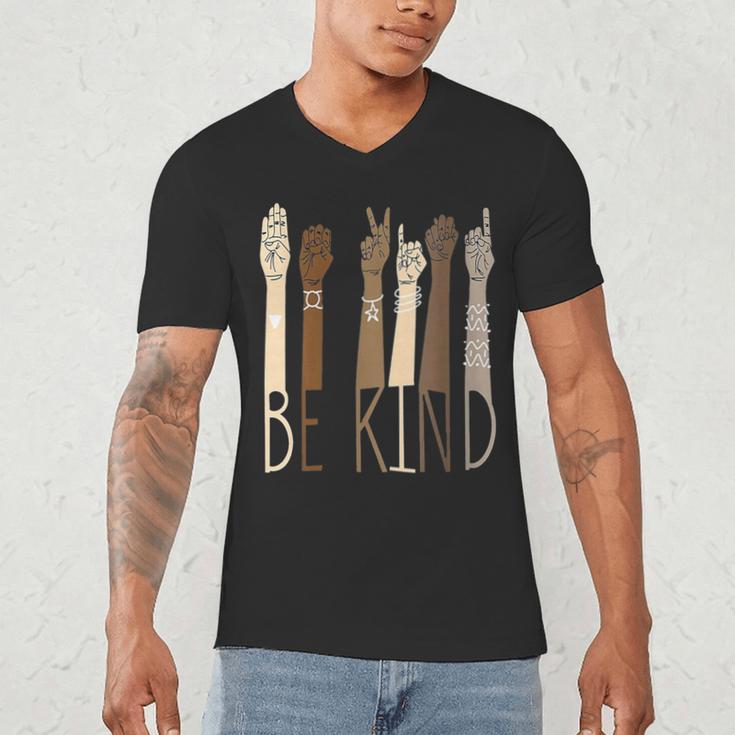 Deaf Be Kind Sign Language Hand Talking Teachers Interpreter Men's V-Neck T-Shirt, novelty gifts, funny gifts Deaf Be Kind Sign Language Hand Talking Teachers Interpreter Men's V-Neck T-Shirt, novelty gifts, funny gifts