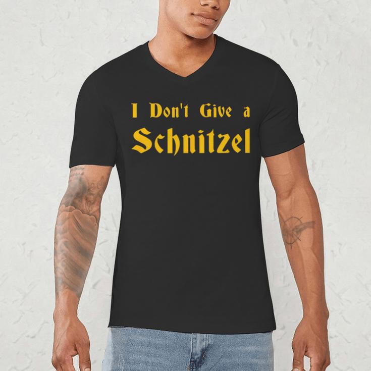 I Don't Give a Schnitzel T-Shirt Men's V-Neck T-Shirt, novelty gifts, funny gifts