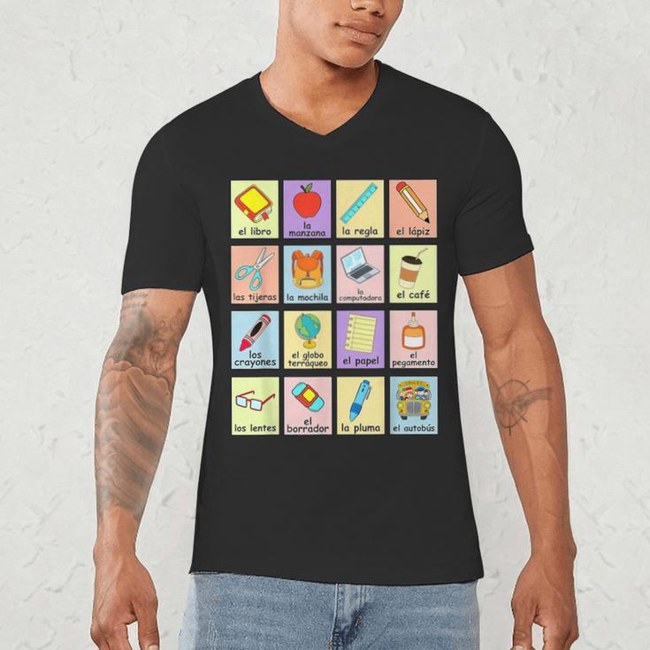 Dual Language Crew Bilingual Spanish Teacher Back To School For Men Women Men's V-Neck T-Shirt, novelty gifts, funny gifts Dual Language Crew Bilingual Spanish Teacher Back To School For Men Women Men's V-Neck T-Shirt, novelty gifts, funny gifts