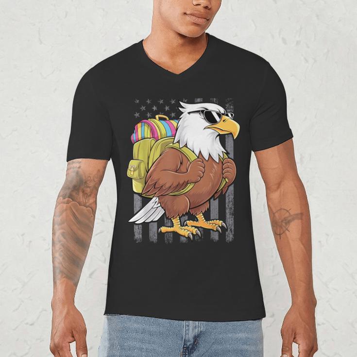 Eagle First Day Of School Teacher Back To School Eagle Men's V-Neck T-Shirt, novelty gifts, funny gifts Eagle First Day Of School Teacher Back To School Eagle Men's V-Neck T-Shirt, novelty gifts, funny gifts