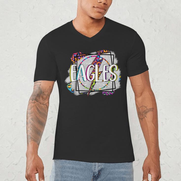 Eagles Teacher School Sports Fan Team Spirit Men's V-Neck T-Shirt, novelty gifts, funny gifts Eagles Teacher School Sports Fan Team Spirit Men's V-Neck T-Shirt, novelty gifts, funny gifts