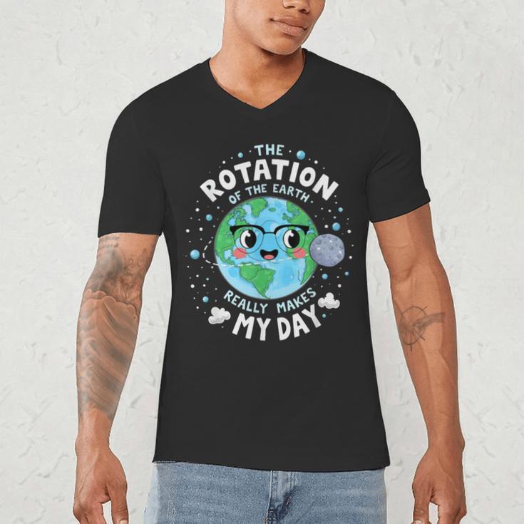 Earth Day Rotation Of The Earth Makes My Day Science Teacher Men's V-Neck T-Shirt, novelty gifts, funny gifts Earth Day Rotation Of The Earth Makes My Day Science Teacher Men's V-Neck T-Shirt, novelty gifts, funny gifts
