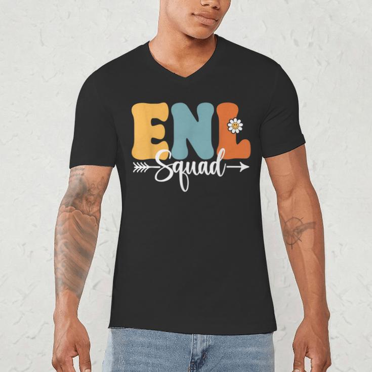 ENL Squad Back To School Teachers Students ENL Crew Men Women Girls Kids Men's V-Neck T-Shirt, novelty gifts, funny gifts ENL Squad Back To School Teachers Students ENL Crew Men Women Girls Kids Men's V-Neck T-Shirt, novelty gifts, funny gifts