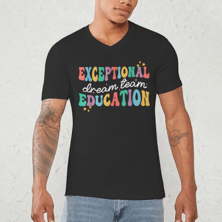 Exceptional Education Dream Team SPED ESE Teacher Autism Men's V-Neck T-Shirt, novelty gifts, funny gifts Exceptional Education Dream Team SPED ESE Teacher Autism Men's V-Neck T-Shirt, novelty gifts, funny gifts