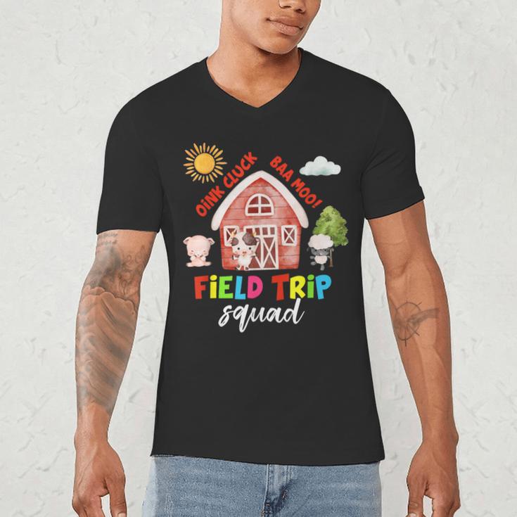 Farm Field Trip Squad Field Day 2025 Teachers Students Men's V-Neck T-Shirt, novelty gifts, funny gifts