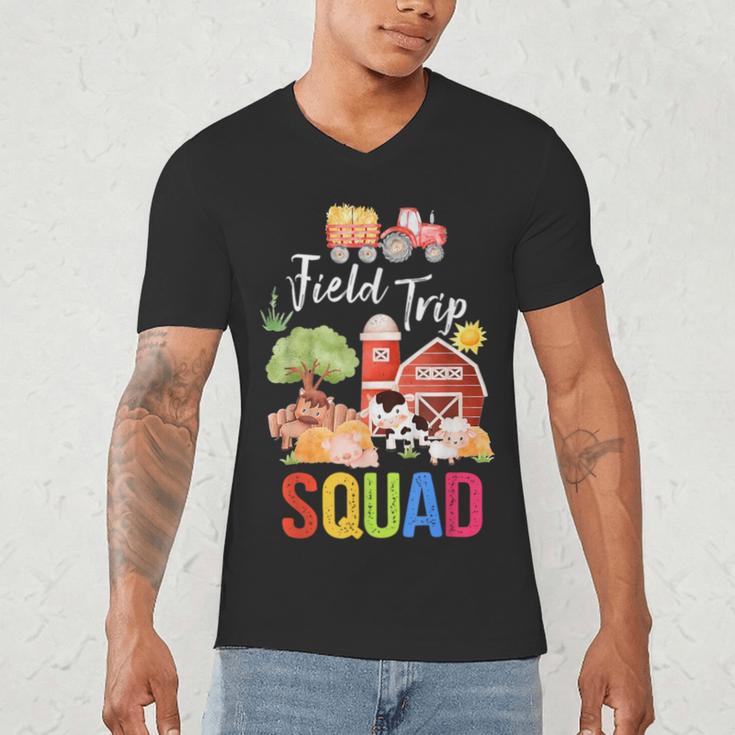 Farm Trip Field Trip Squad Farm Visit Teachers Students Men's V-Neck T-Shirt, novelty gifts, funny gifts