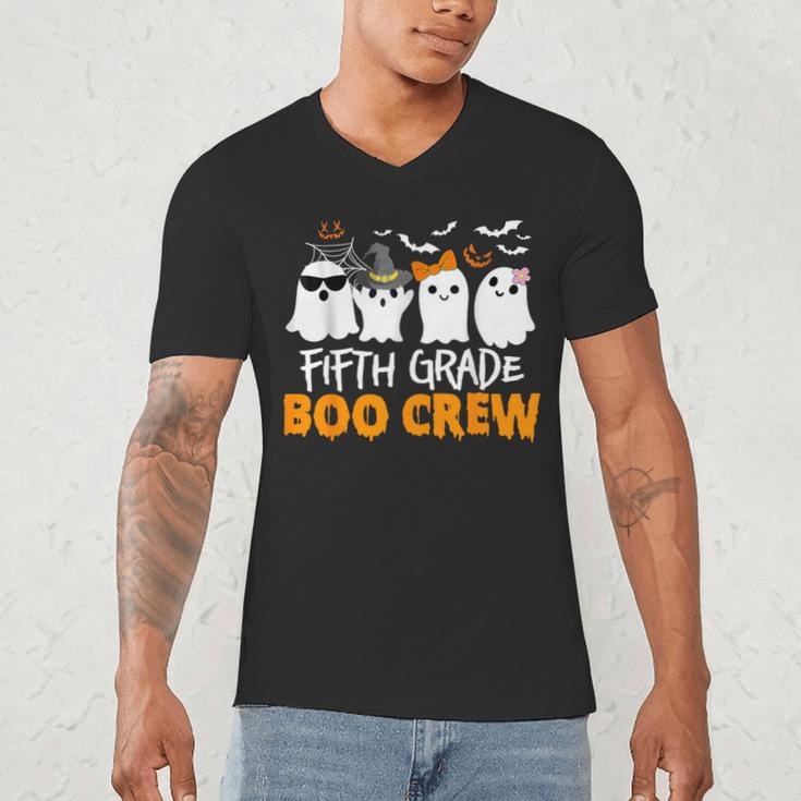 Fifth Grade Boo Crew Halloween Teacher Costume Men's V-Neck T-Shirt, novelty gifts, funny gifts Fifth Grade Boo Crew Halloween Teacher Costume Men's V-Neck T-Shirt, novelty gifts, funny gifts