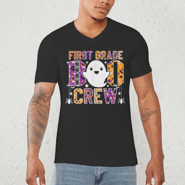 First Grade Boo Crew Teacher Student Halloween Costume Men's V-Neck T-Shirt, novelty gifts, funny gifts First Grade Boo Crew Teacher Student Halloween Costume Men's V-Neck T-Shirt, novelty gifts, funny gifts