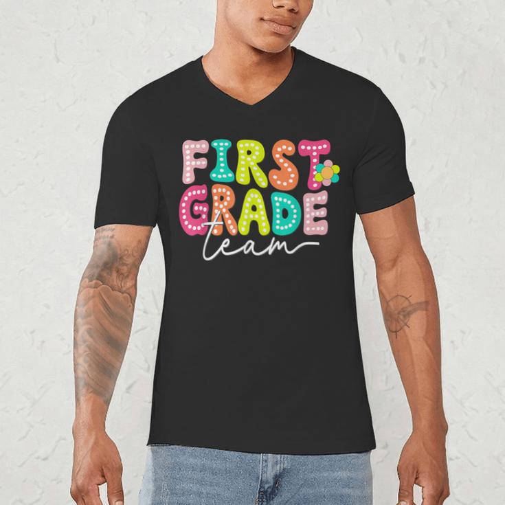 First Grade Team Teacher Back To School 1st Grade Squad Kids Men's V-Neck T-Shirt, novelty gifts, funny gifts First Grade Team Teacher Back To School 1st Grade Squad Kids Men's V-Neck T-Shirt, novelty gifts, funny gifts