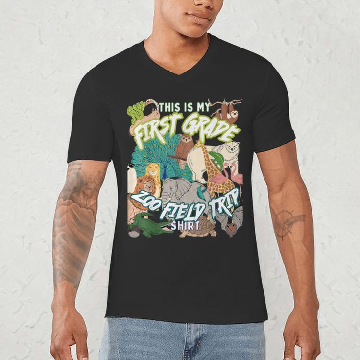First Grade Zoo Field Trip Matching Student Teacher Class Men's V-Neck T-Shirt, novelty gifts, funny gifts First Grade Zoo Field Trip Matching Student Teacher Class Men's V-Neck T-Shirt, novelty gifts, funny gifts