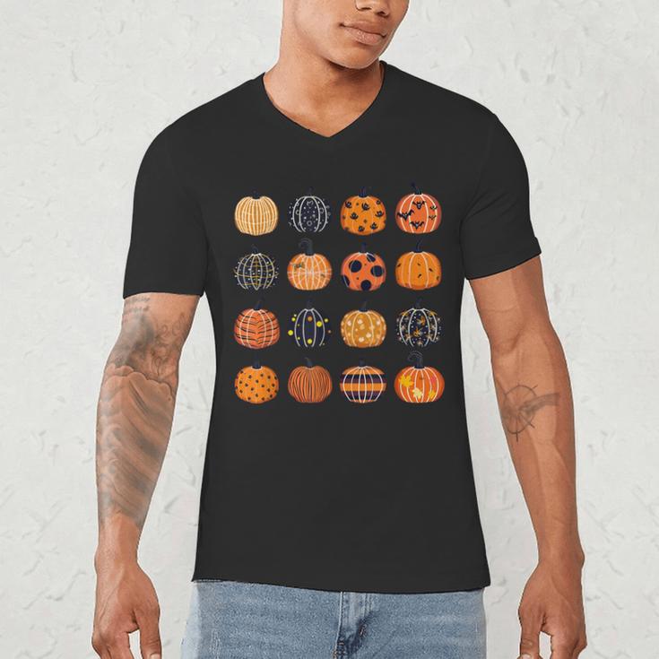 Folk Art Pumpkins Teacher Nurses Admin Witch Halloween Cute Men's V-Neck T-Shirt, novelty gifts, funny gifts Folk Art Pumpkins Teacher Nurses Admin Witch Halloween Cute Men's V-Neck T-Shirt, novelty gifts, funny gifts