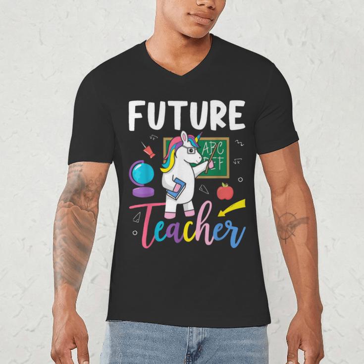 Future Teacher School Teacher Female Men's V-Neck T-Shirt, novelty gifts, funny gifts Future Teacher School Teacher Female Men's V-Neck T-Shirt, novelty gifts, funny gifts