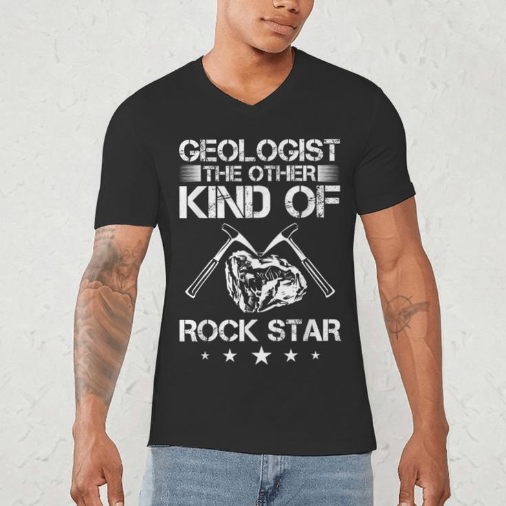 Geology Outfit Geology Teacher Geology Department Geologist Men's V-Neck T-Shirt, novelty gifts, funny gifts