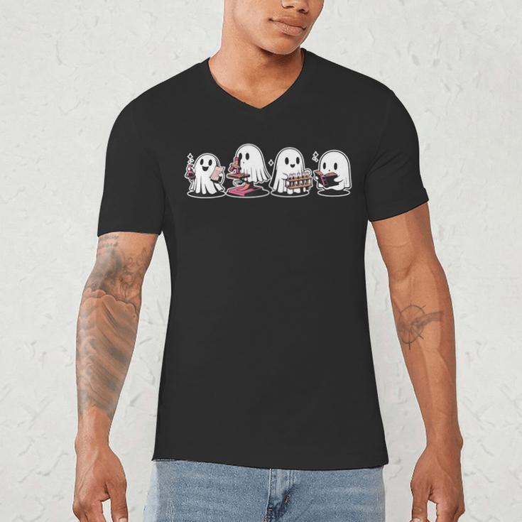 Ghost Science Teacher Chemistry Laboratory Halloween Men's V-Neck T-Shirt, novelty gifts, funny gifts Ghost Science Teacher Chemistry Laboratory Halloween Men's V-Neck T-Shirt, novelty gifts, funny gifts