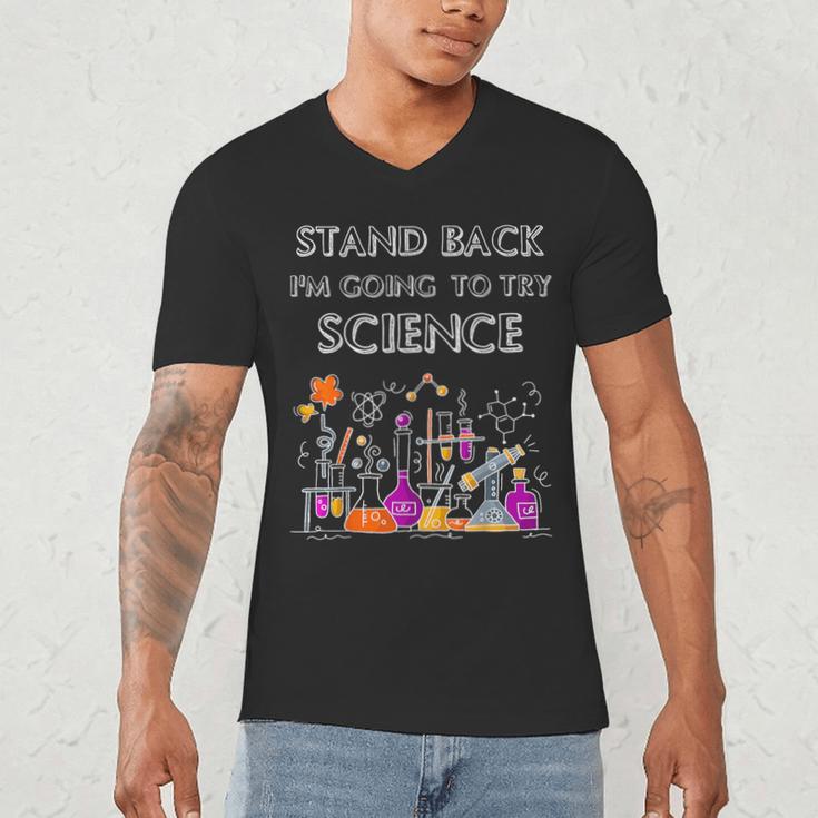 Going To Try Science Geek Nerd Tee Teacher STEM Men's V-Neck T-Shirt, novelty gifts, funny gifts