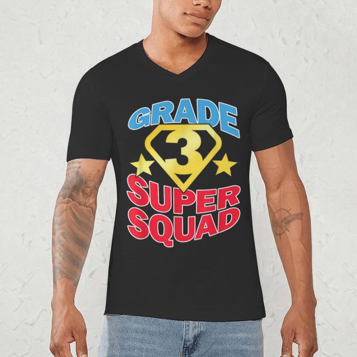 Grade 3 Super Squad Superhero Teacher Team Men Women Girls Kids Men's V-Neck T-Shirt, novelty gifts, funny gifts Grade 3 Super Squad Superhero Teacher Team Men Women Girls Kids Men's V-Neck T-Shirt, novelty gifts, funny gifts
