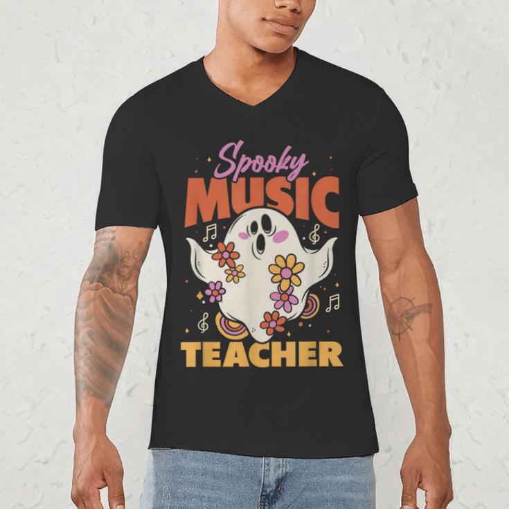 Groovy Faboolous Spooky Music Teacher Halloween Men Women Men's V-Neck T-Shirt, novelty gifts, funny gifts Groovy Faboolous Spooky Music Teacher Halloween Men Women Men's V-Neck T-Shirt, novelty gifts, funny gifts