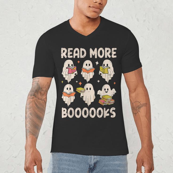 Groovy Halloween Ghost Read More Boooooks Librarian Teacher For Men Women Kids Men's V-Neck T-Shirt, novelty gifts, funny gifts Groovy Halloween Ghost Read More Boooooks Librarian Teacher For Men Women Kids Men's V-Neck T-Shirt, novelty gifts, funny gifts