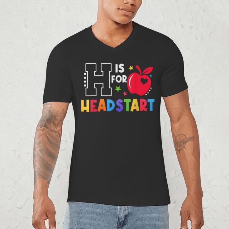 H Is For Head Start Teacher First Day Of School Tee Men's V-Neck T-Shirt, novelty gifts, funny gifts H Is For Head Start Teacher First Day Of School Tee Men's V-Neck T-Shirt, novelty gifts, funny gifts