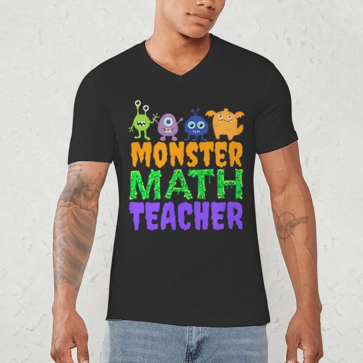 Halloween Monster Math Teacher Men Women Men's V-Neck T-Shirt, novelty gifts, funny gifts Halloween Monster Math Teacher Men Women Men's V-Neck T-Shirt, novelty gifts, funny gifts