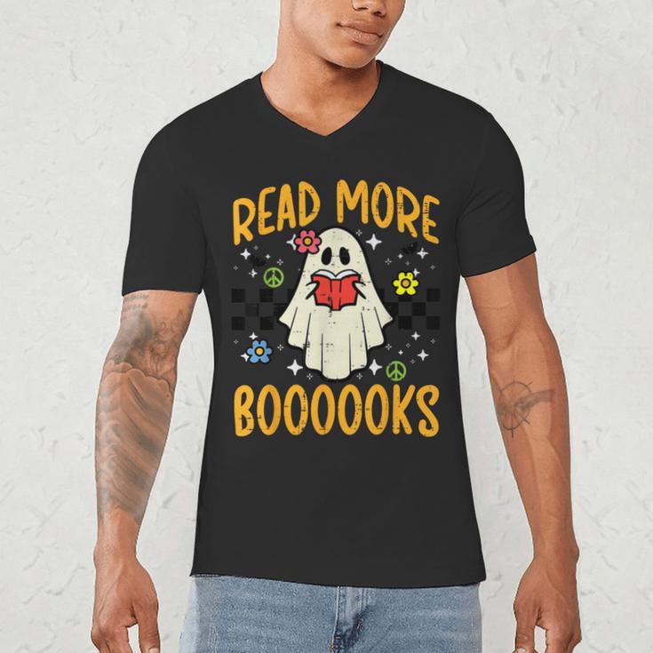Halloween Read More Books Retro Costume Teacher Women Girls Men's V-Neck T-Shirt, novelty gifts, funny gifts Halloween Read More Books Retro Costume Teacher Women Girls Men's V-Neck T-Shirt, novelty gifts, funny gifts