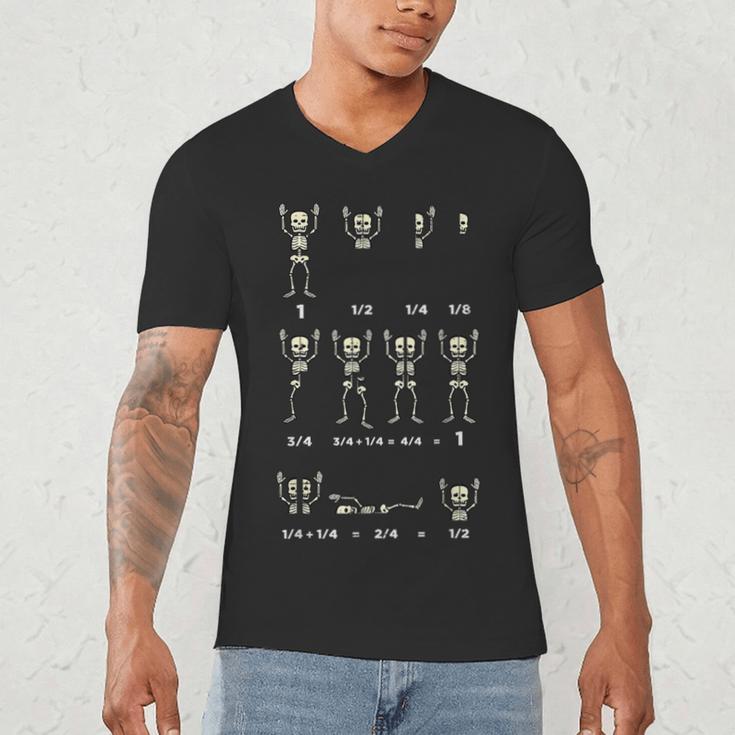 Halloween Skeleton Math Fraction Teacher Men Women Men's V-Neck T-Shirt, novelty gifts, funny gifts Halloween Skeleton Math Fraction Teacher Men Women Men's V-Neck T-Shirt, novelty gifts, funny gifts