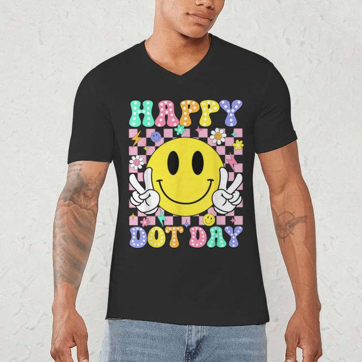Happy Dot Day Shirts Teacher Student Girls Kids Smile Face Men's V-Neck T-Shirt, novelty gifts, funny gifts Happy Dot Day Shirts Teacher Student Girls Kids Smile Face Men's V-Neck T-Shirt, novelty gifts, funny gifts