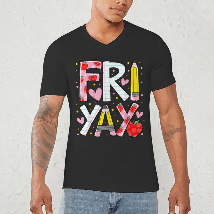 Happy Fri-Yay Teacher Back To School Friday Lovers Men's V-Neck T-Shirt, novelty gifts, funny gifts Happy Fri-Yay Teacher Back To School Friday Lovers Men's V-Neck T-Shirt, novelty gifts, funny gifts