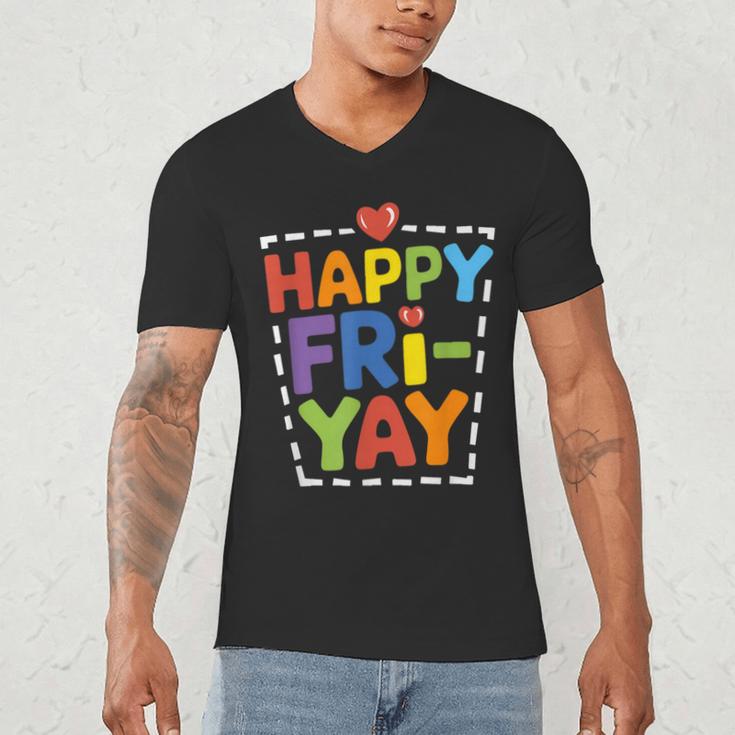 Happy Fri-Yay Teacher Life Weekend Pun Happy Friday Men's V-Neck T-Shirt, novelty gifts, funny gifts Happy Fri-Yay Teacher Life Weekend Pun Happy Friday Men's V-Neck T-Shirt, novelty gifts, funny gifts