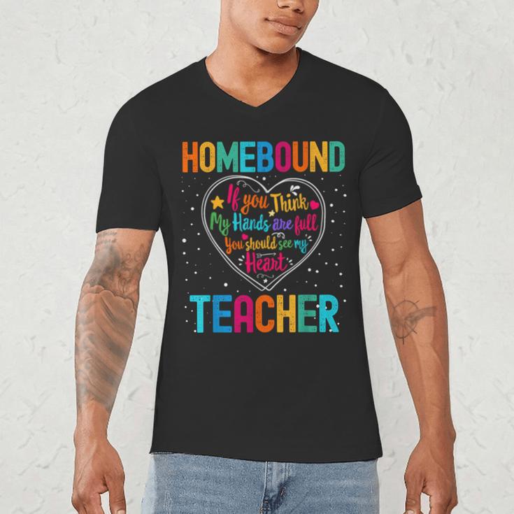 Homebound Teacher Appreciation Week Back To School Heart Men's V-Neck T-Shirt, novelty gifts, funny gifts Homebound Teacher Appreciation Week Back To School Heart Men's V-Neck T-Shirt, novelty gifts, funny gifts